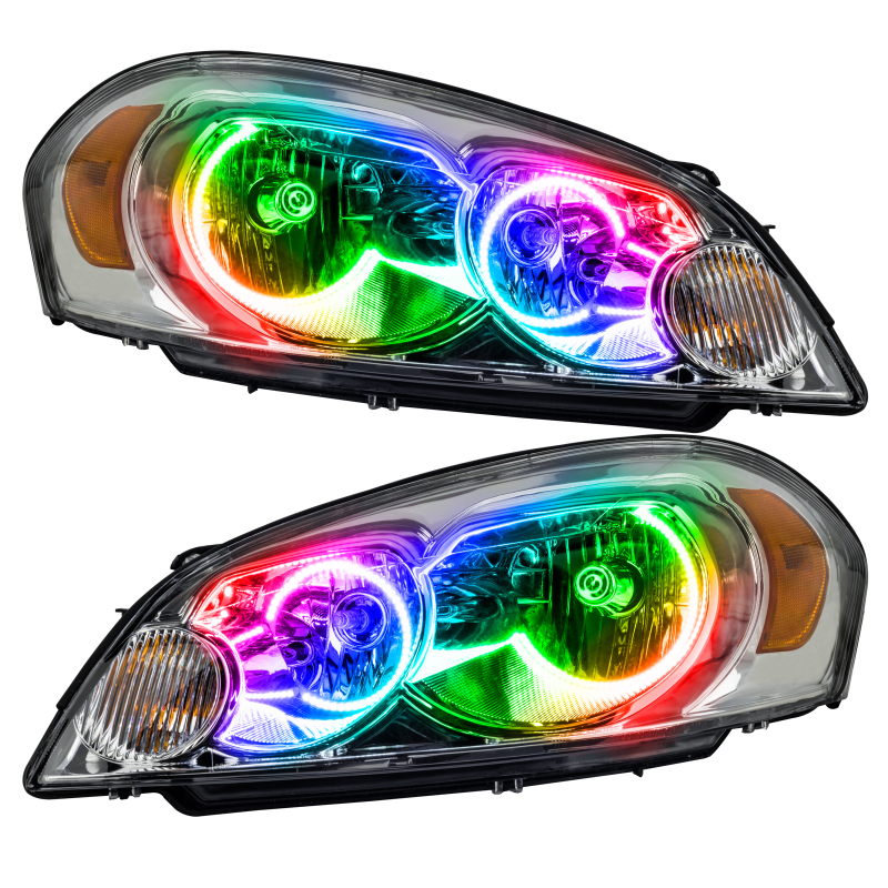 Chevrolet Impala Headlight Assemblies - ORACLE Lighting - Pre-Assembled with SMD Halo, Non-HID - ColorSHIFT - `06-`15